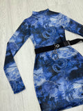 Blue Dragon Mesh Dress 💙